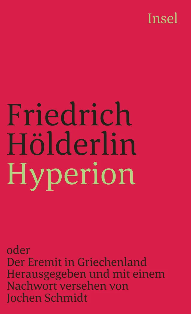 Buchcover von 'Hyperion oder Der Eremit in Griechenland' - Taschenbuch von Friedrich Hölderlin