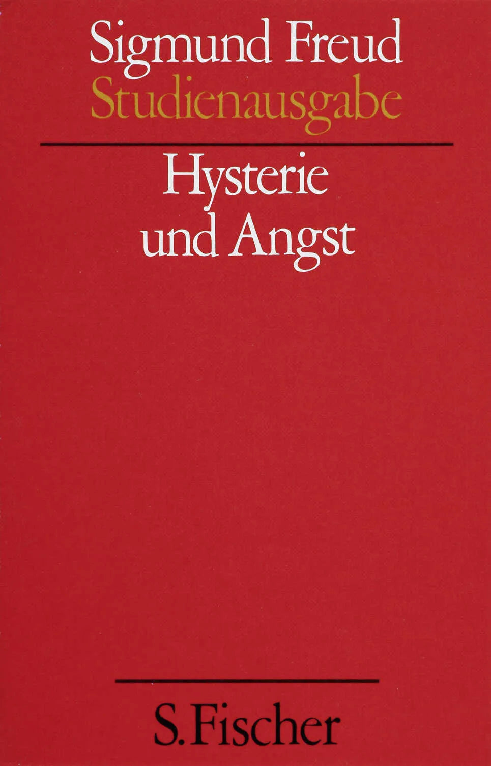 Buchcover von 'Hysterie und Angst' - Paperback von Sigmund Freud