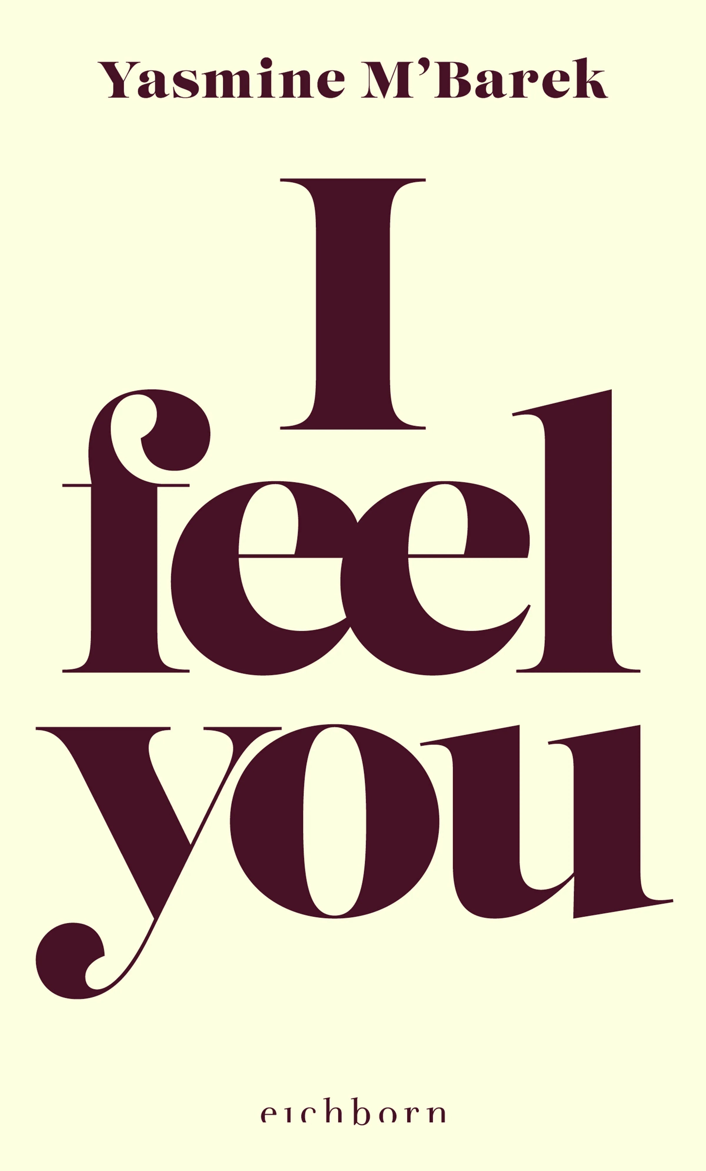Cover: I feel you (E-Book) von Yasmine M‘Barek