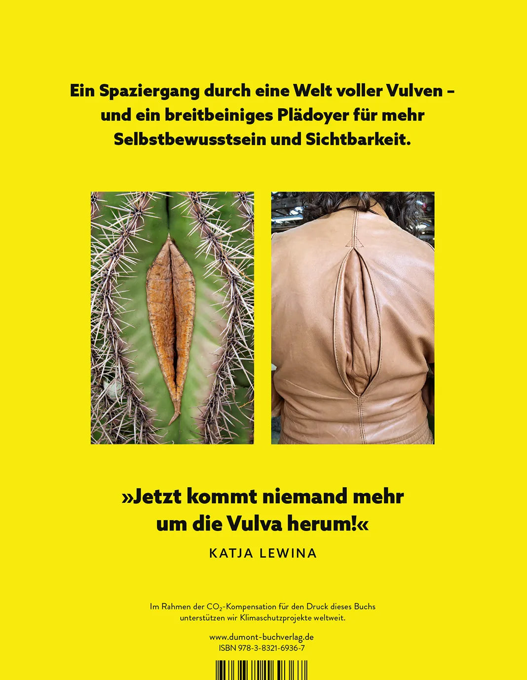 Buchrückseite von 'I see Vulvas everywhere' mit Klappentext - Gebundene Ausgabe