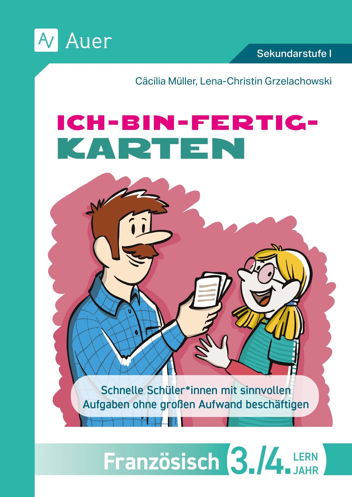 Lernspiel: Ich-bin-fertig-Karten Französisch Lernjahr 3-4
