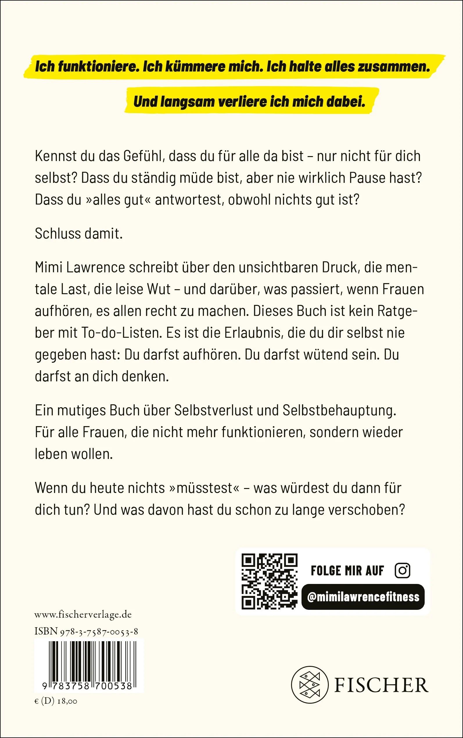 Rückseite: Ich habe alles im Griff – und genau das ist das Problem (Paperback)