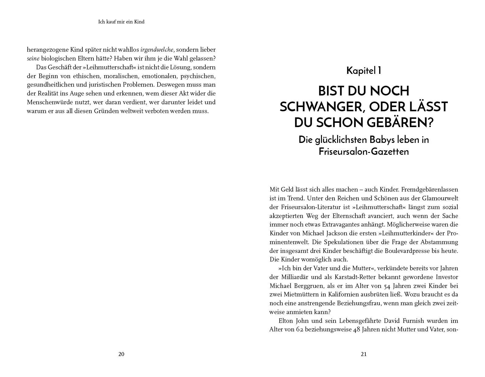 Innenansicht von 'Ich kauf mir ein Kind' - Taschenbuch