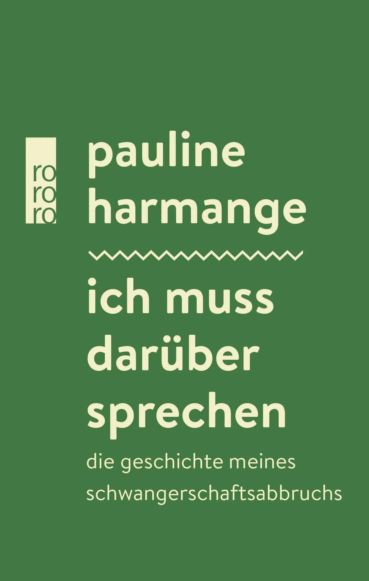 Buchcover von 'Ich muss darüber sprechen' - Gebundene Ausgabe von Pauline Harmange