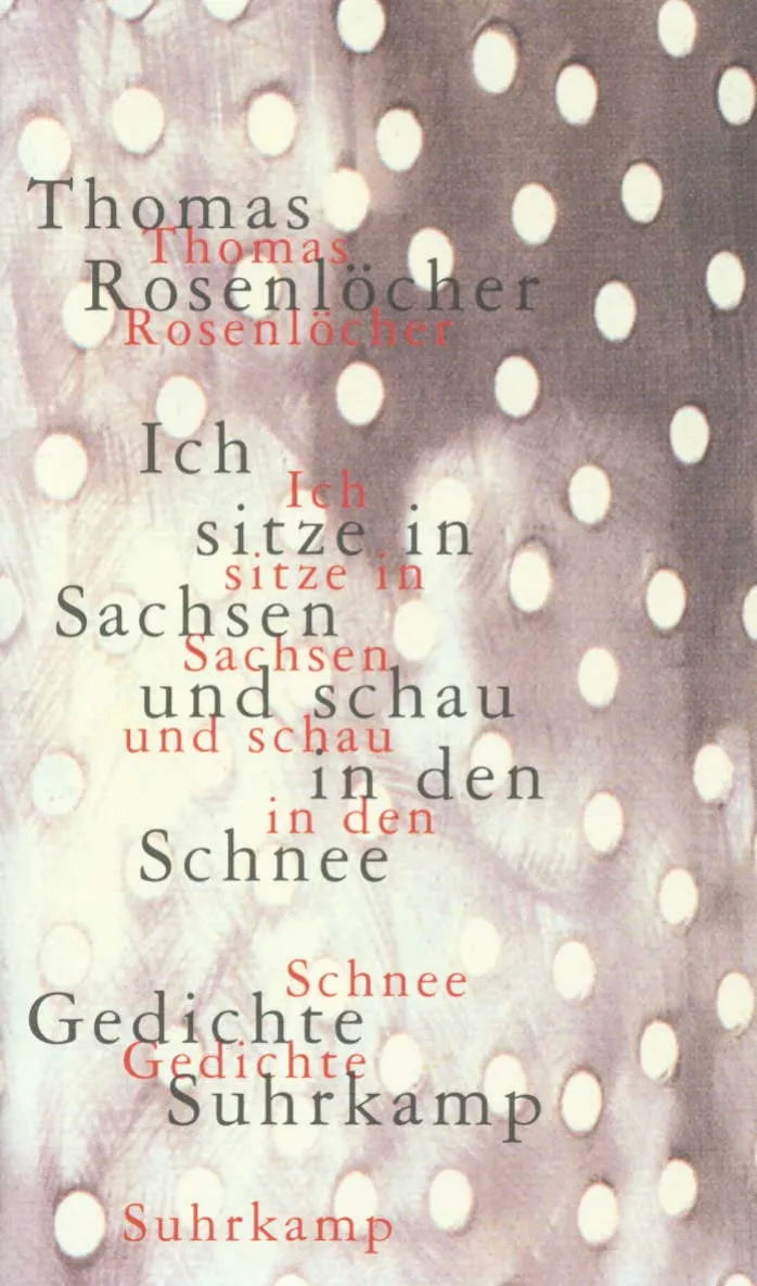 Buchcover von 'Ich sitze in Sachsen und schau in den Schnee' - Gebundene Ausgabe von Thomas Rosenlöcher