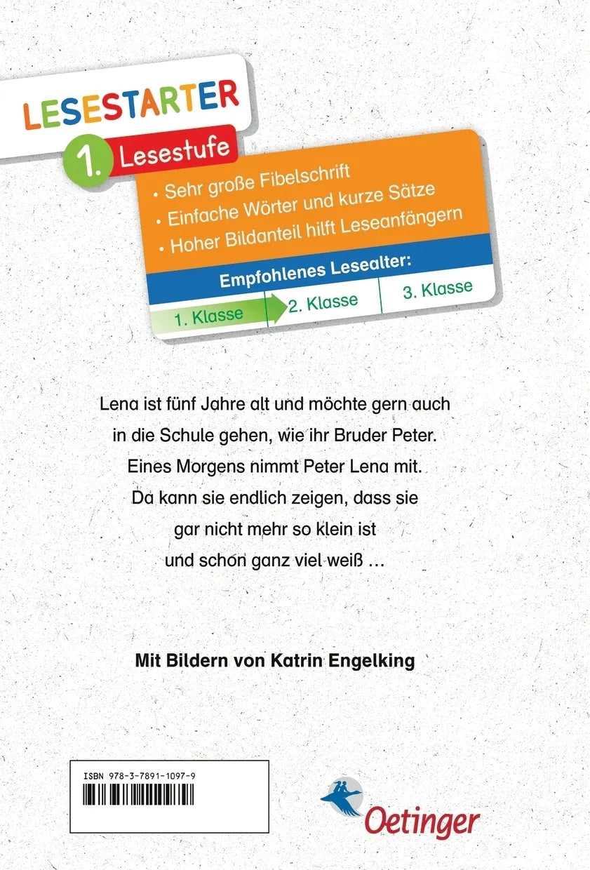 Buchrückseite von 'Ich will auch in die Schule gehen' mit Klappentext - Gebundene Ausgabe