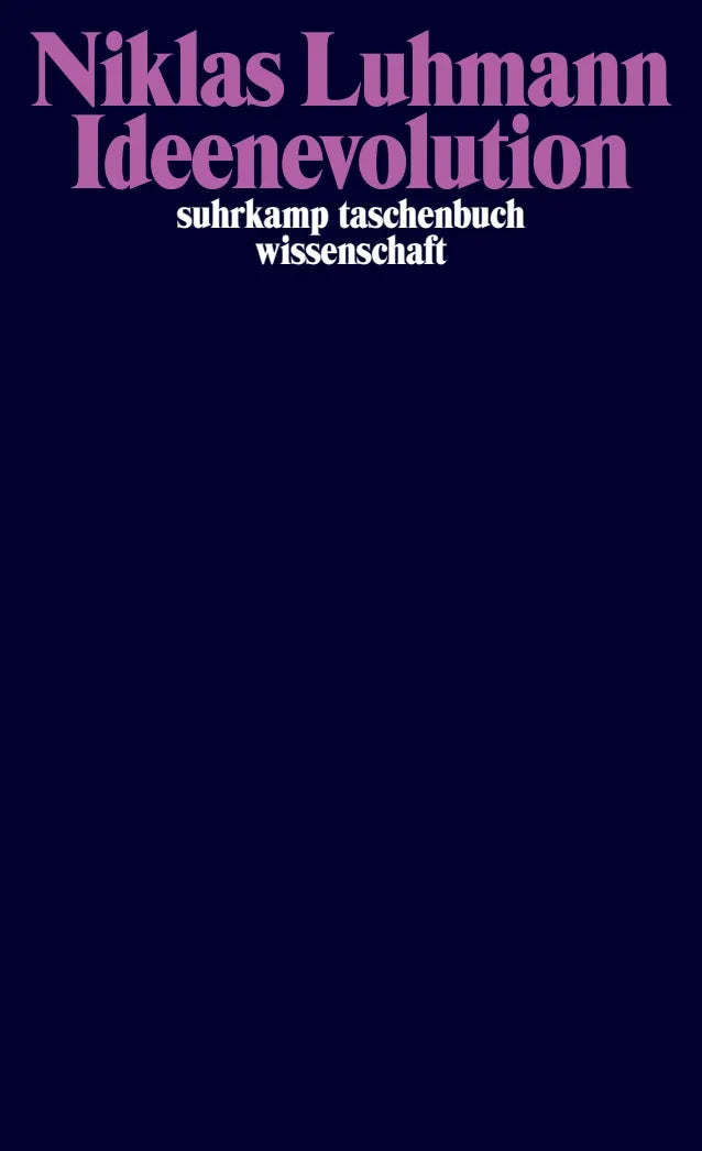 Buchcover von 'Ideenevolution' - Taschenbuch von Niklas Luhmann