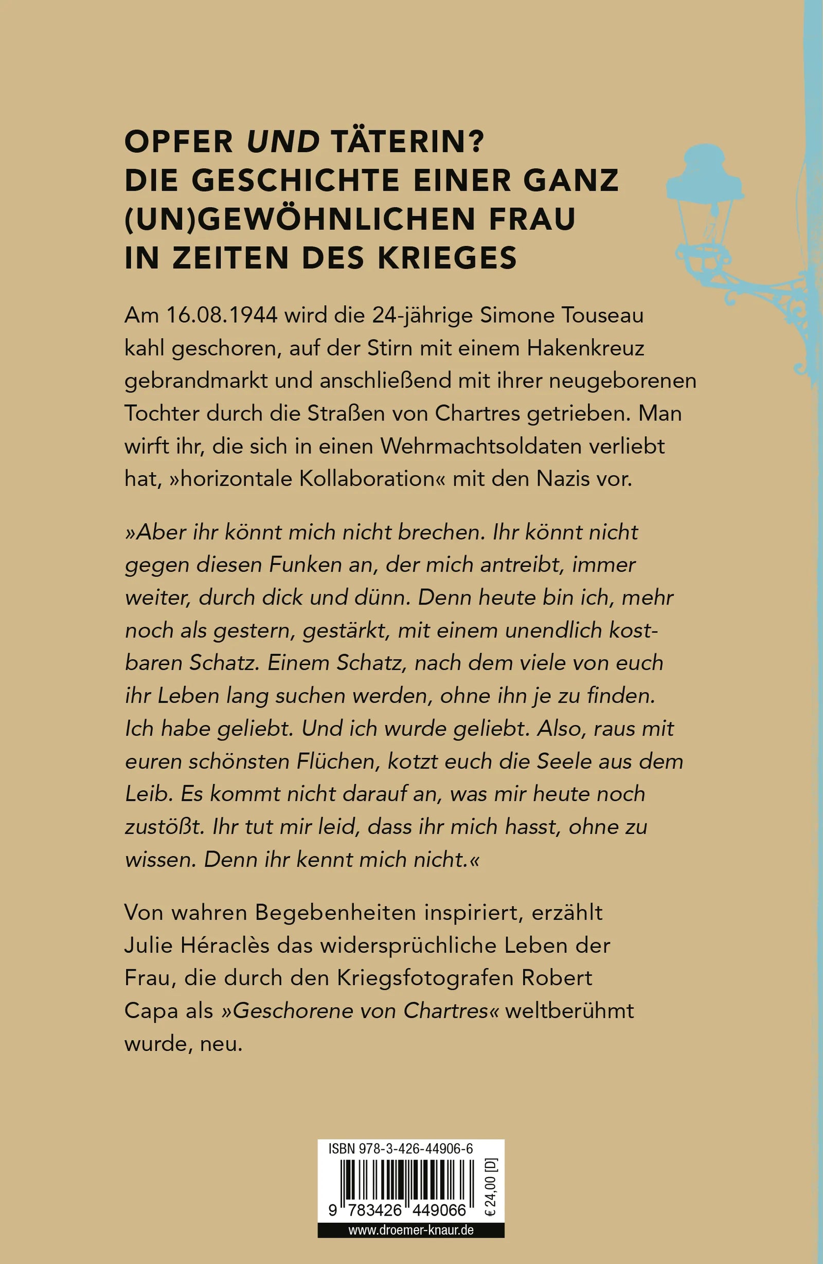 Buchrückseite von 'Ihr kennt mich nicht' mit Klappentext - Gebundene Ausgabe