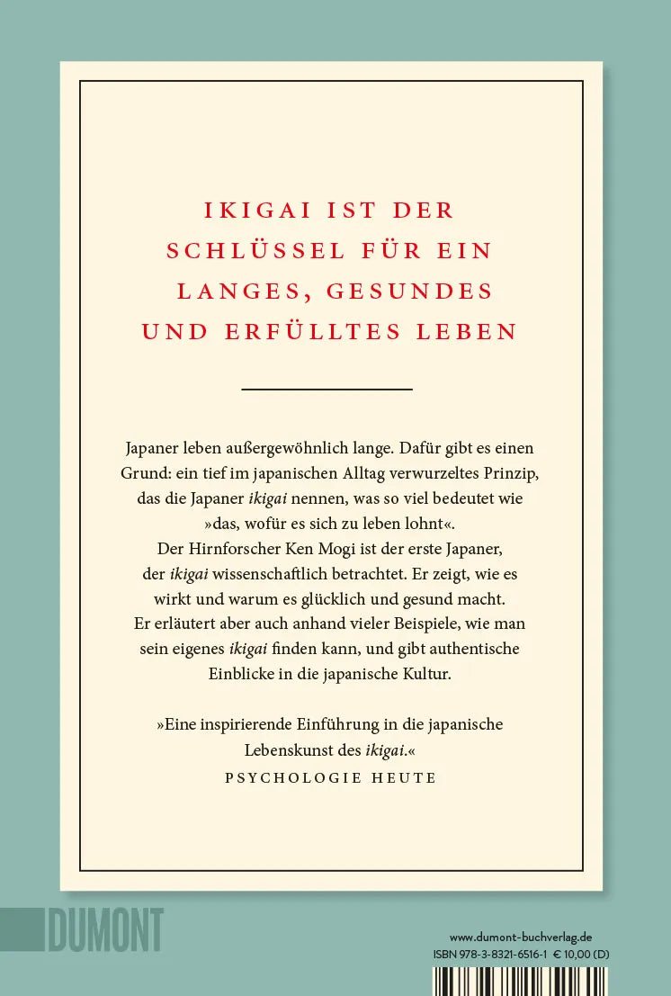Rückseite: Ikigai (Taschenbuch)