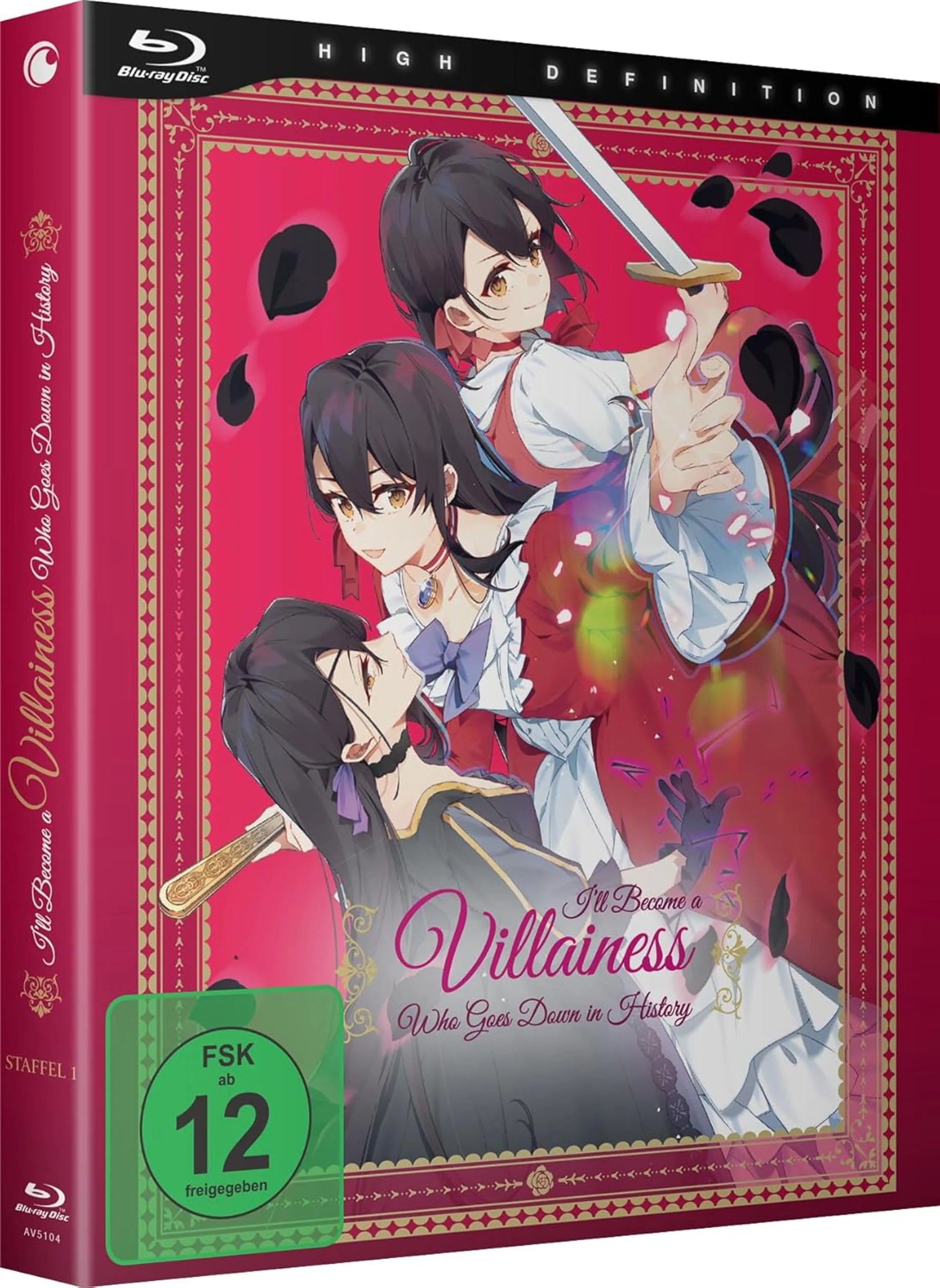 Blu-ray-Cover: I'll Become a Villainess Who Goes Down in Histor. Regie: Yuuji Yanase