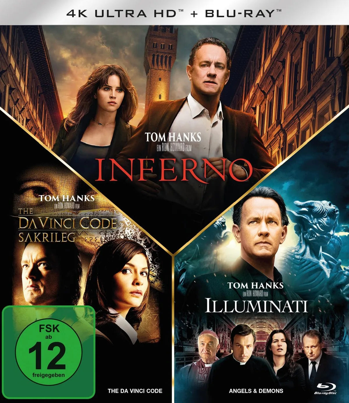 Illuminati / Inferno / The Da Vinci Code - Blu-ray 4K Ultra HD