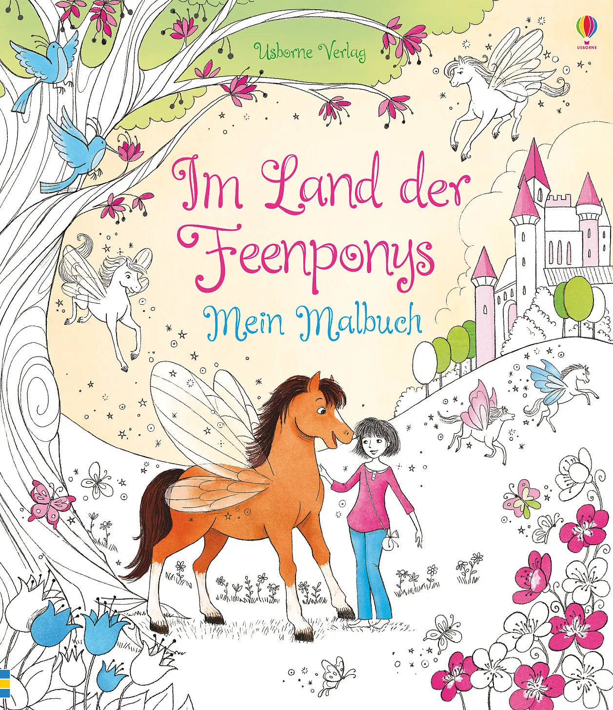 Buchcover von 'Im Land der Feenponys: Mein Malbuch' - Taschenbuch von Lesley Sims