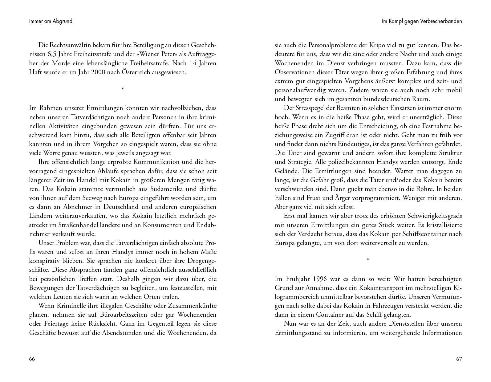 Innenansicht von 'Immer am Abgrund' - Paperback