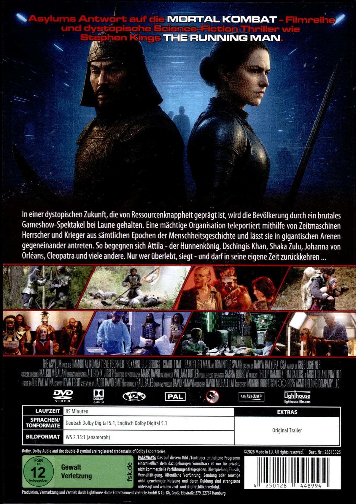 DVD-Cover: Immortal Combat - Kampf der Legenden. Regie: Monroe Robertson