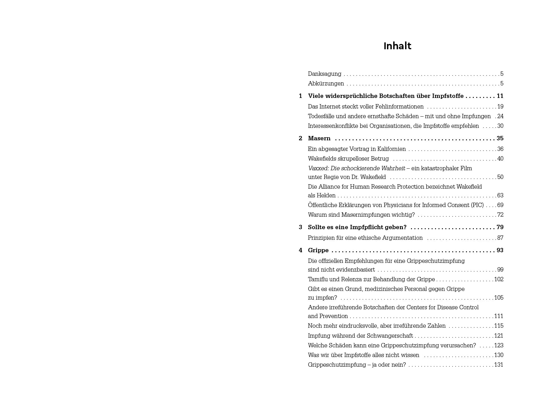 Innenansicht von 'Impfen – Für und Wider' - Taschenbuch