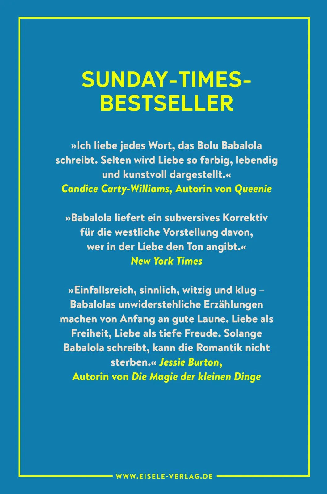 Buchrückseite von 'In all deinen Farben' mit Klappentext - Paperback