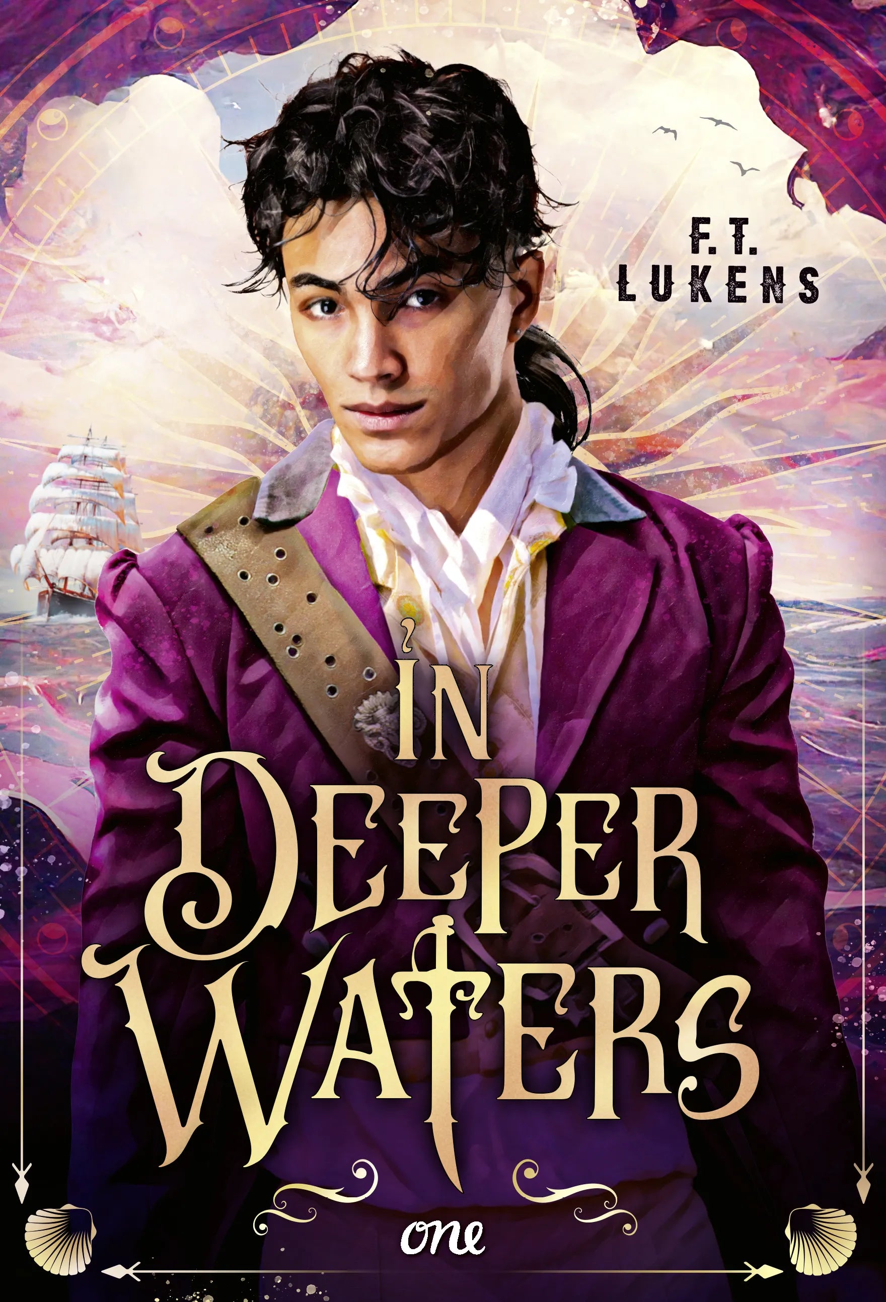 Buchcover von 'In Deeper Waters' - Gebundene Ausgabe von F. T. Lukens