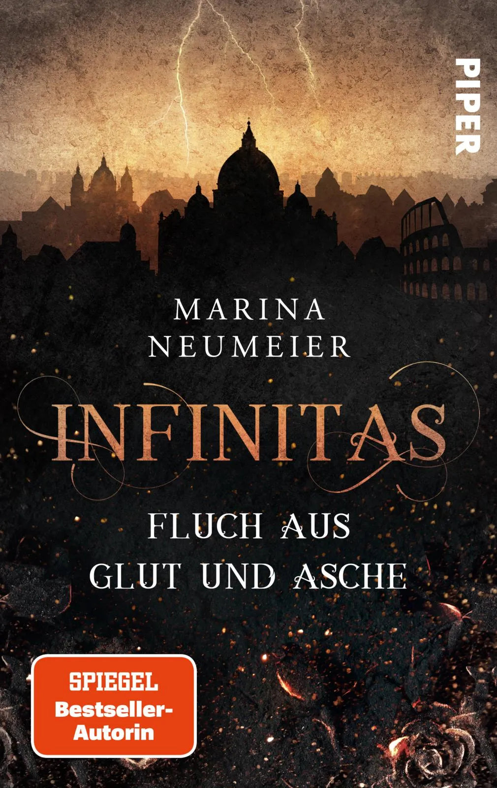 Buchcover von 'Infinitas – Fluch aus Glut und Asche' - Taschenbuch von Marina Neumeier