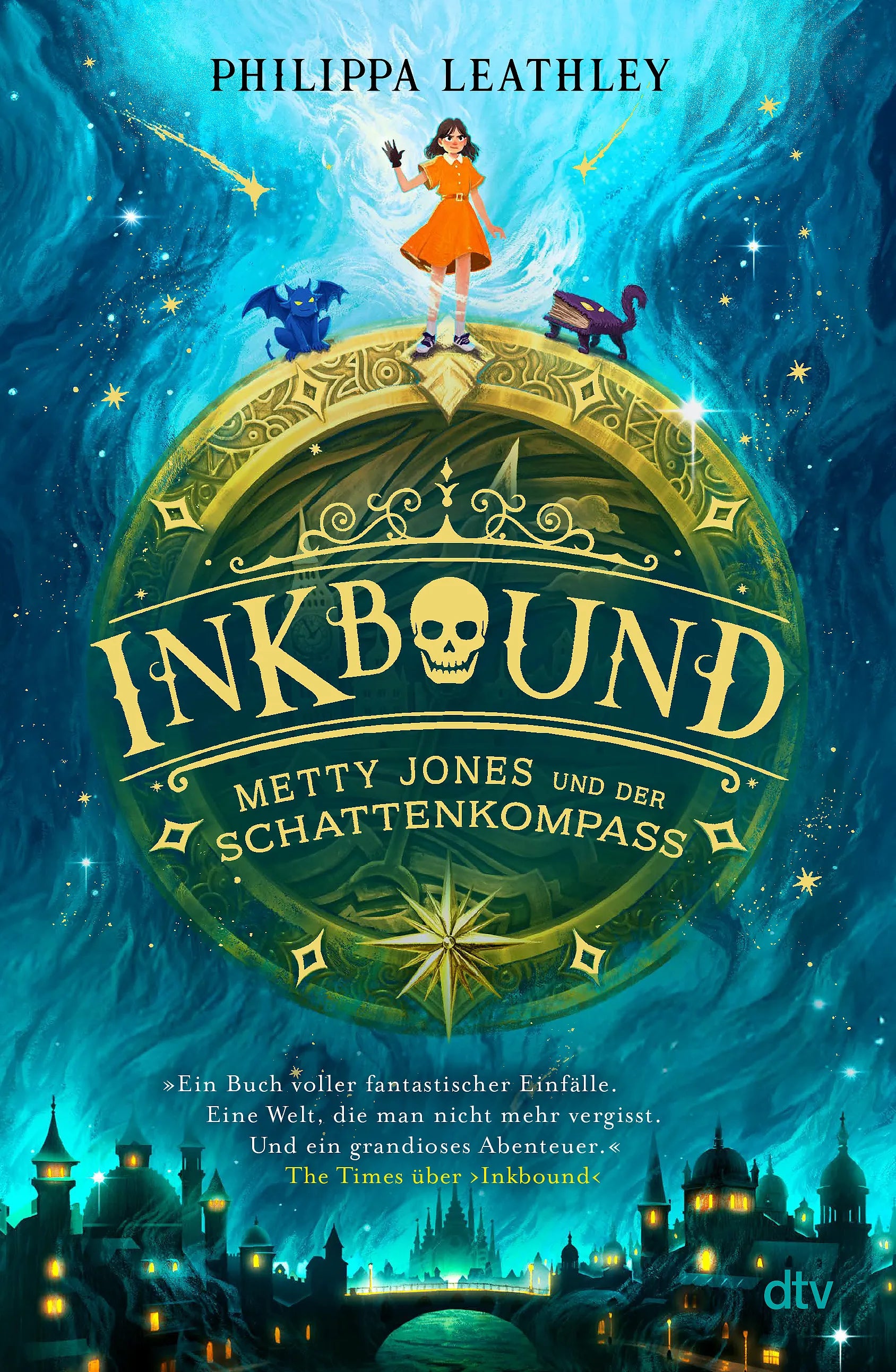 Cover: Inkbound – Metty Jones und der Schattenkompass (Hardcover) von Philippa Leathley
