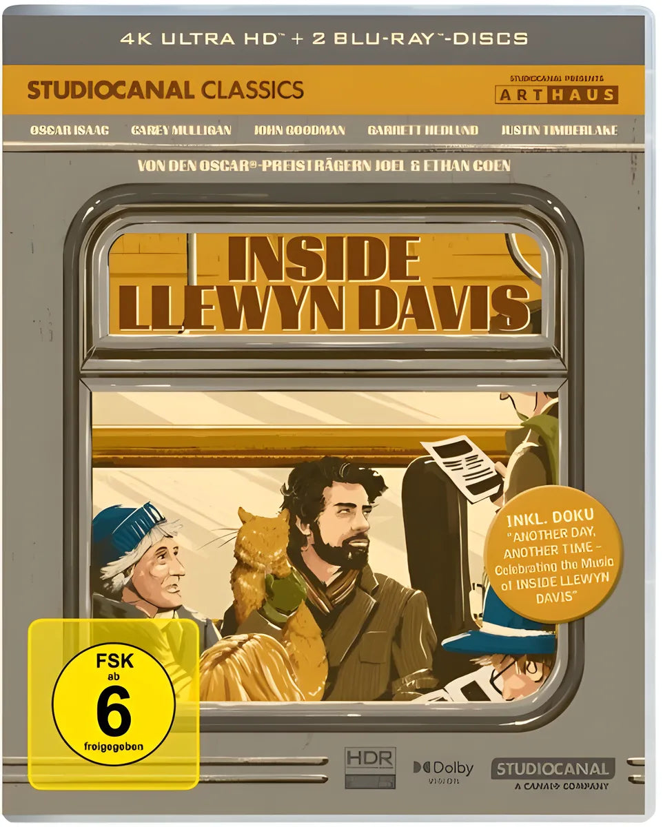 4K UHD Blu-ray-Cover: Inside Llewyn Davis (Collector's Edition). Regie: Joel Coen