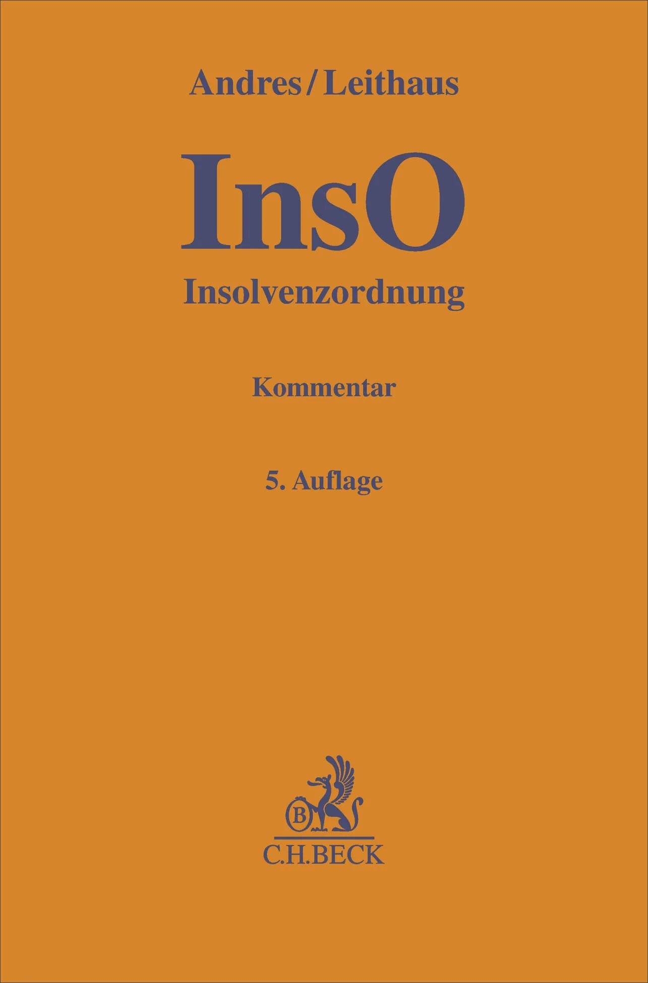 Buchcover von 'Insolvenzordnung' - Gebundene Ausgabe von Dirk Andres