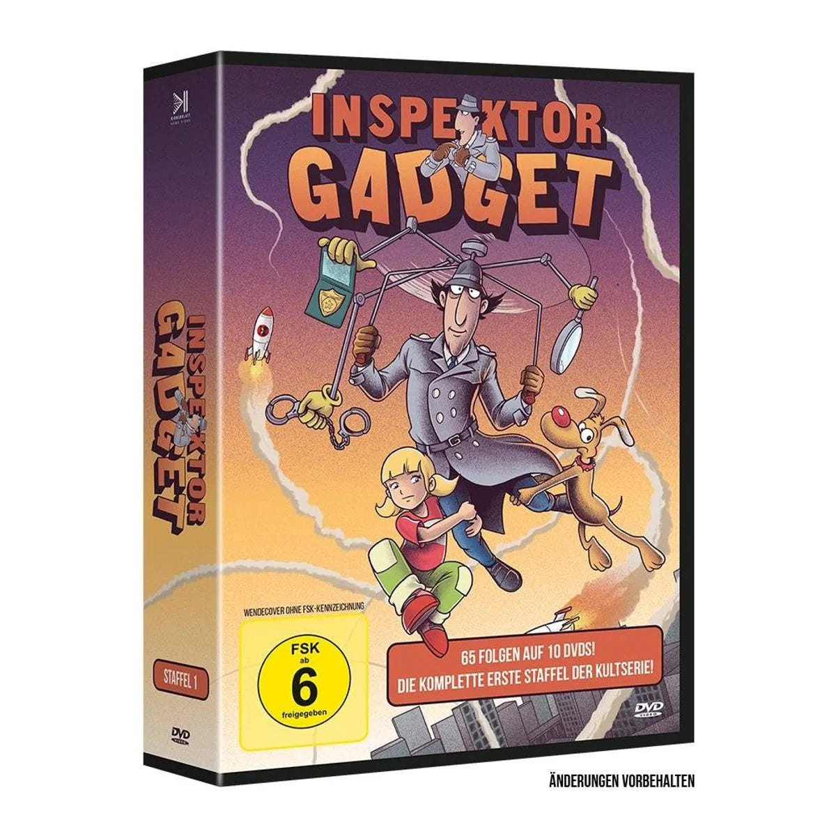 DVD-Cover: Inspektor Gadget Staffel 1 (10 DVDs). Regie: Michael Maliani