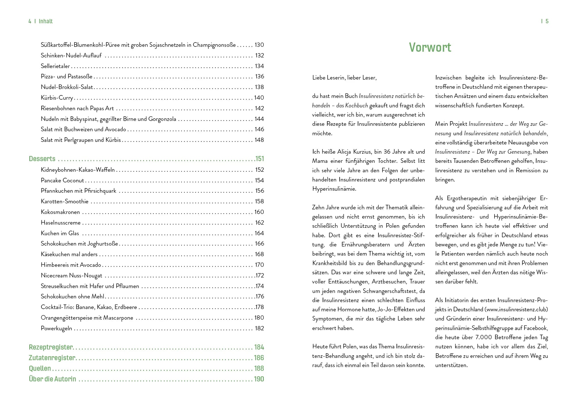Innenansicht von 'Insulinresistenz natürlich behandeln – Das Kochbuch' - Taschenbuch