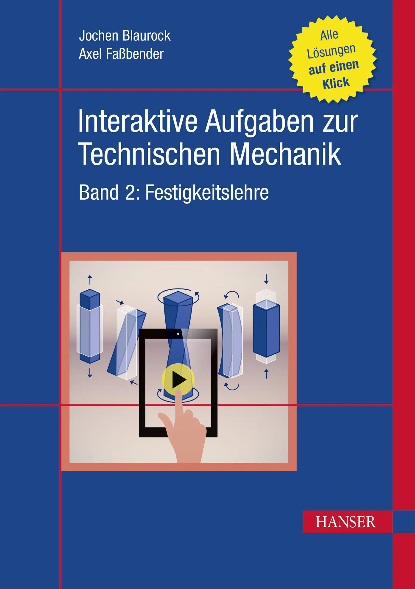 Cover: Interaktive Aufgaben zur Technischen Mechanik (E-Book) von Jochen Blaurock