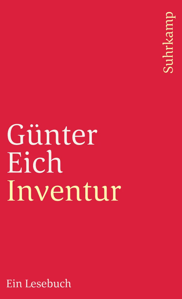 Buchcover von 'Inventur' - Taschenbuch von Günter Eich