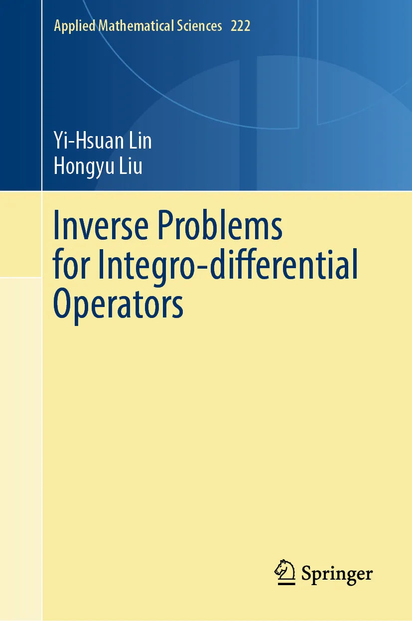 Cover: Inverse Problems for Integro-differential Operators (E-Book) von Yi-Hsuan Lin