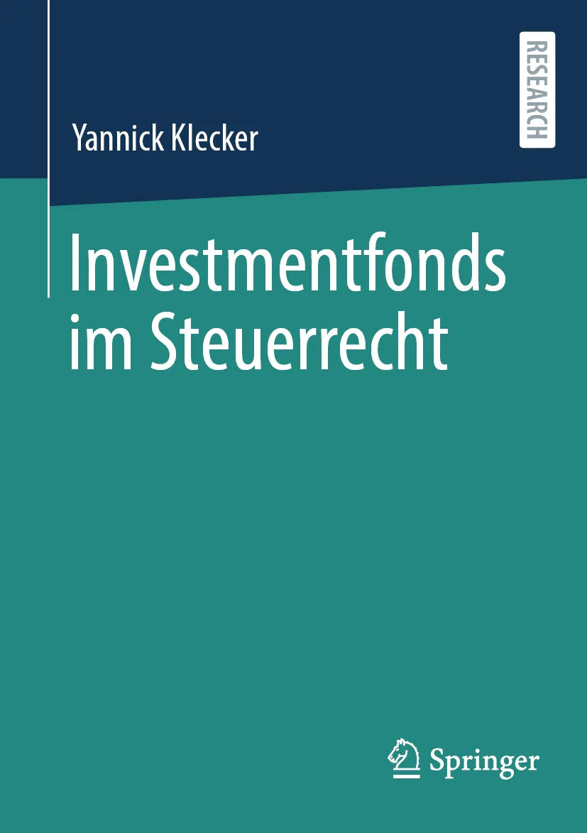 Cover: Investmentfonds im Steuerrecht (E-Book) von Yannick Klecker