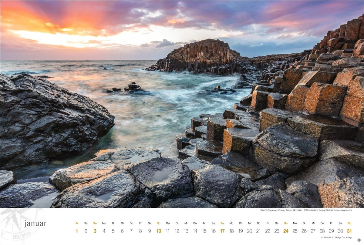 Irland Globetrotter Kalender 2027 - Von rauen Küsten und grünen Hügeln – Ansicht