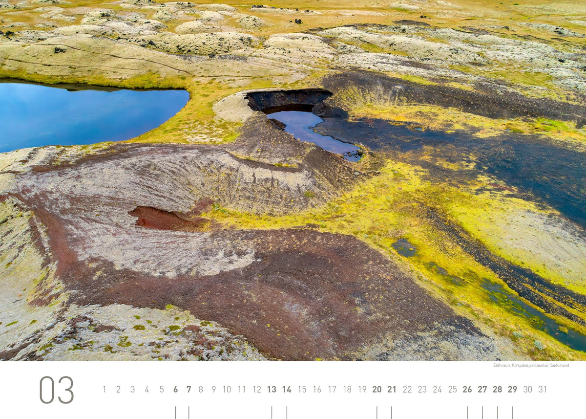 Island Exklusivkalender 2027 – Ansicht