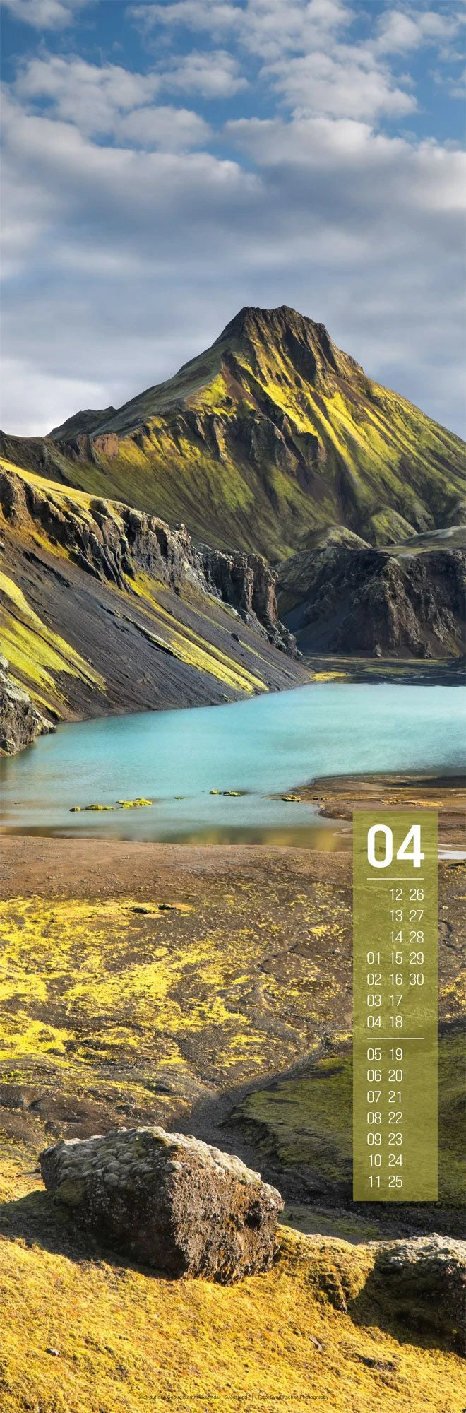 Island Vertikal Kalender 2027 – Ansicht