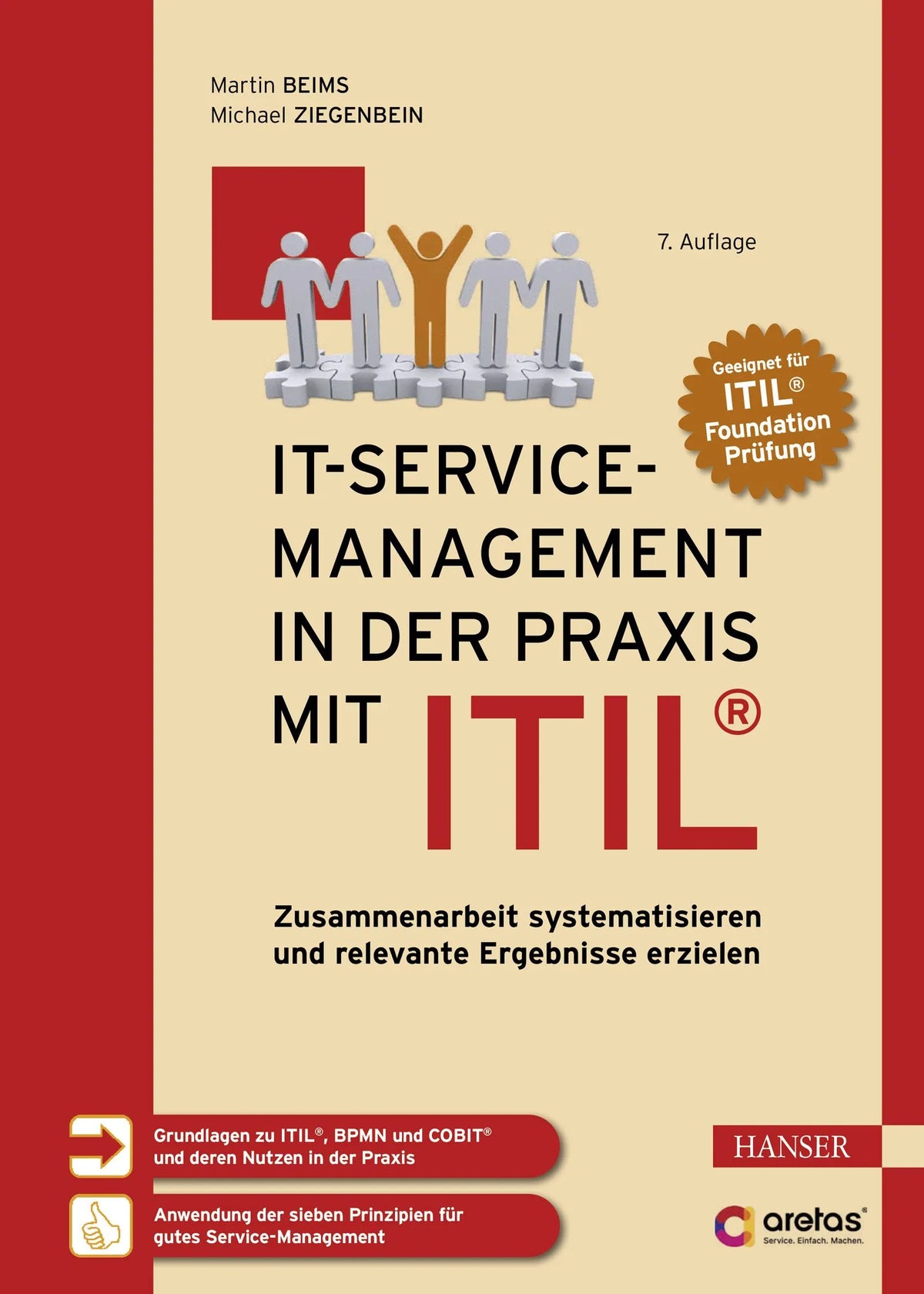 Cover: IT-Service-Management in der Praxis mit ITIL® (E-Book) von Martin Beims