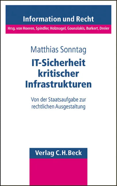 Buchcover von 'IT-Sicherheit kritischer Infrastrukturen' - Taschenbuch von Matthias Sonntag