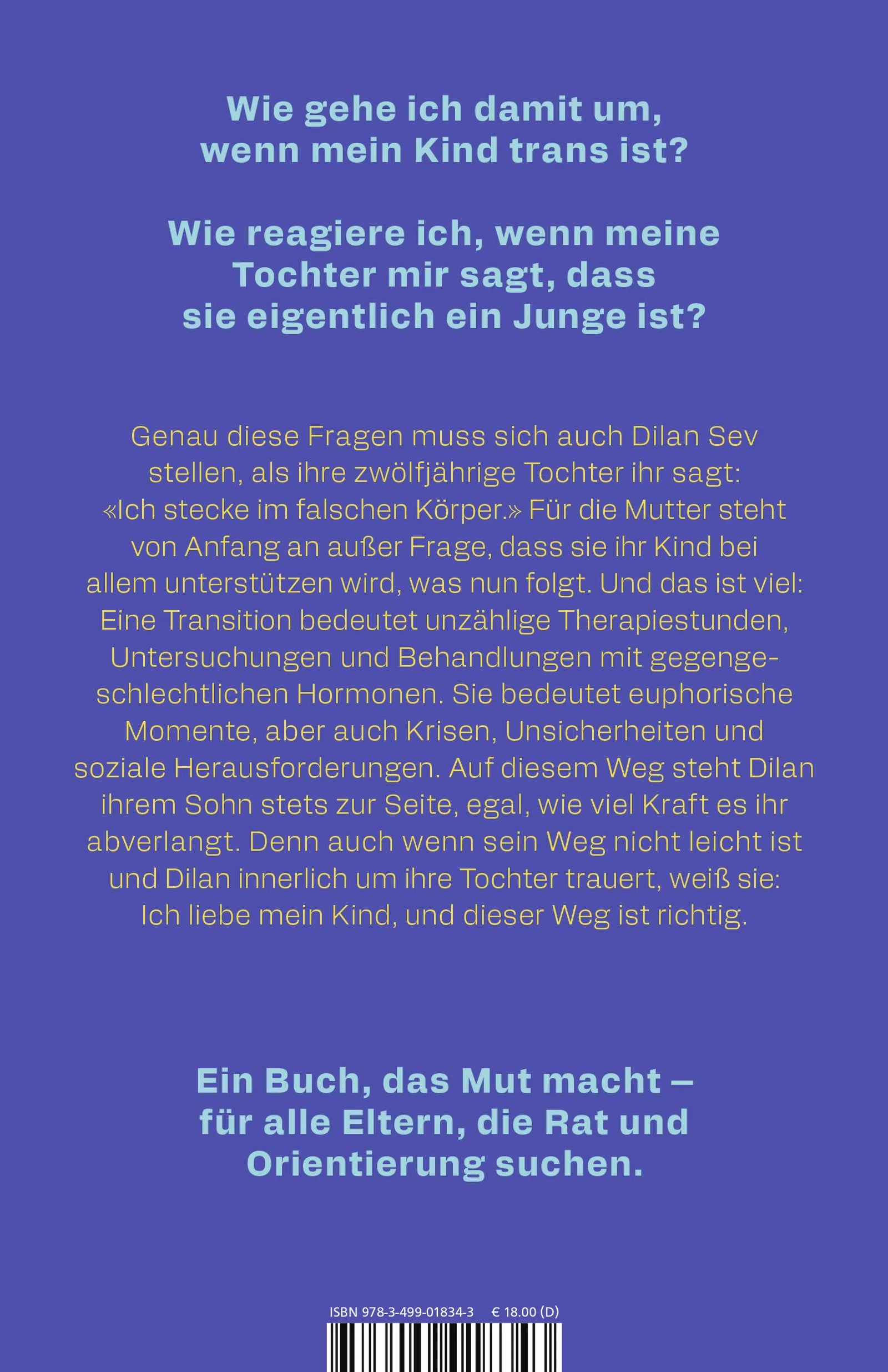 Buchrückseite von 'It’s a boy!' mit Klappentext - Paperback