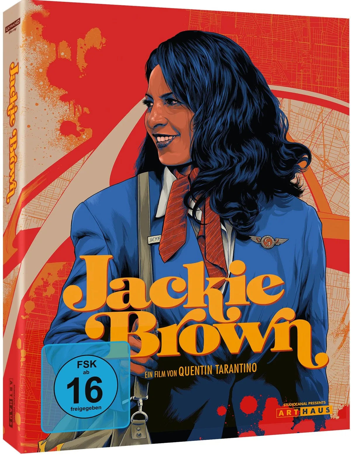 4K UHD Blu-ray-Cover: Jackie Brown. Regie: Quentin Tarantino