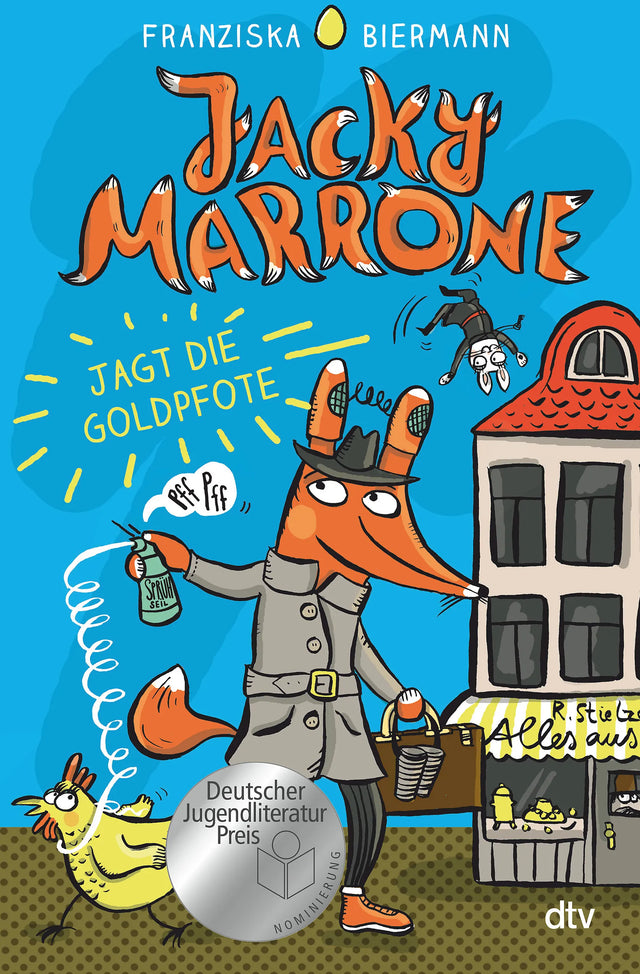 Buchcover von 'Jacky Marrone jagt die Goldpfote' - Gebundene Ausgabe von Franziska Biermann