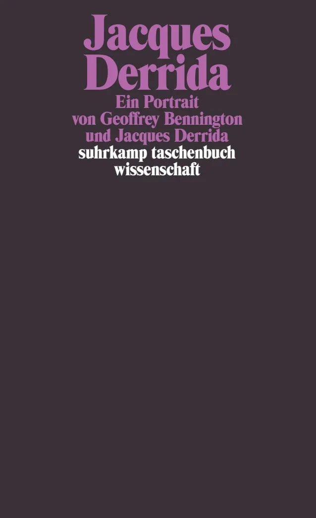 Buchcover von 'Jacques Derrida' - Taschenbuch von Jacques Derrida