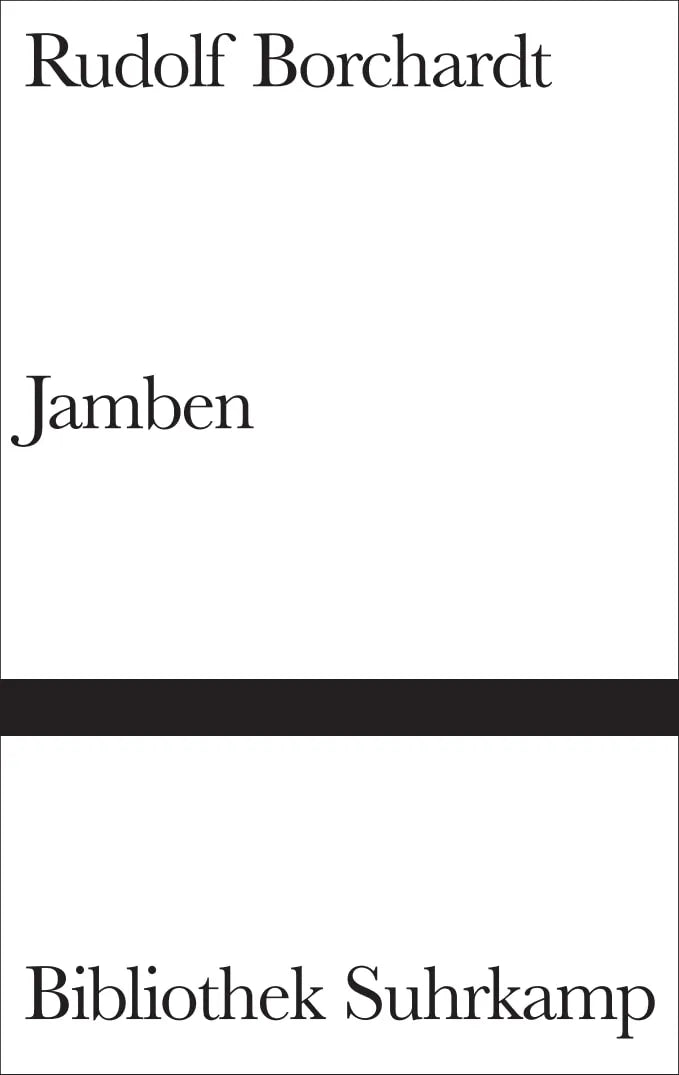 Buchcover von 'Jamben' - Gebundene Ausgabe von Rudolf Borchardt