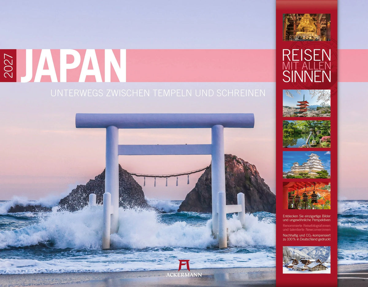 Wandkalender: Japan Kalender 2027 | Unterwegs zwischen Tempeln und Schreinen