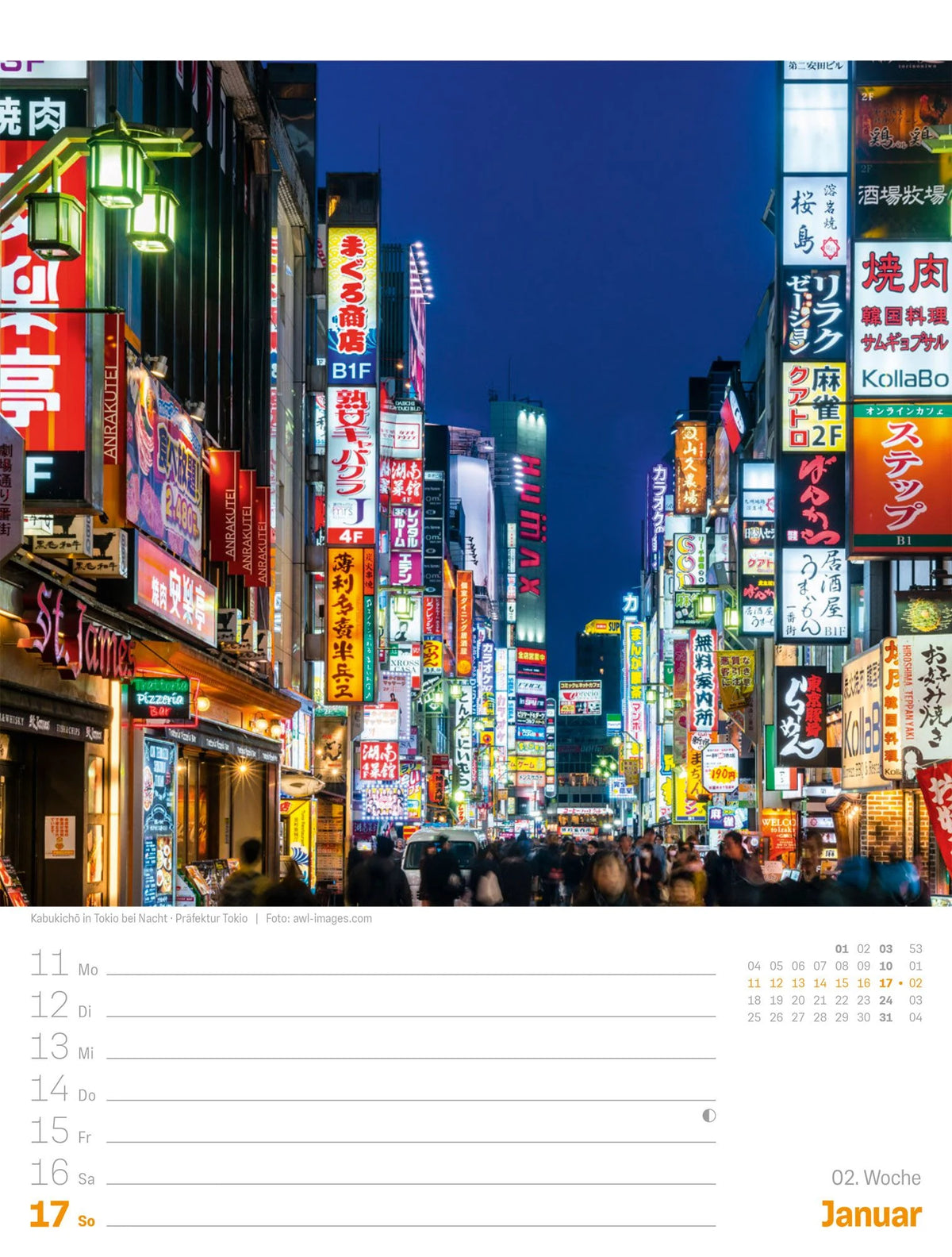 Japan Wochenplaner Kalender 2027 | Das Land der aufgehenden Sonne – Ansicht