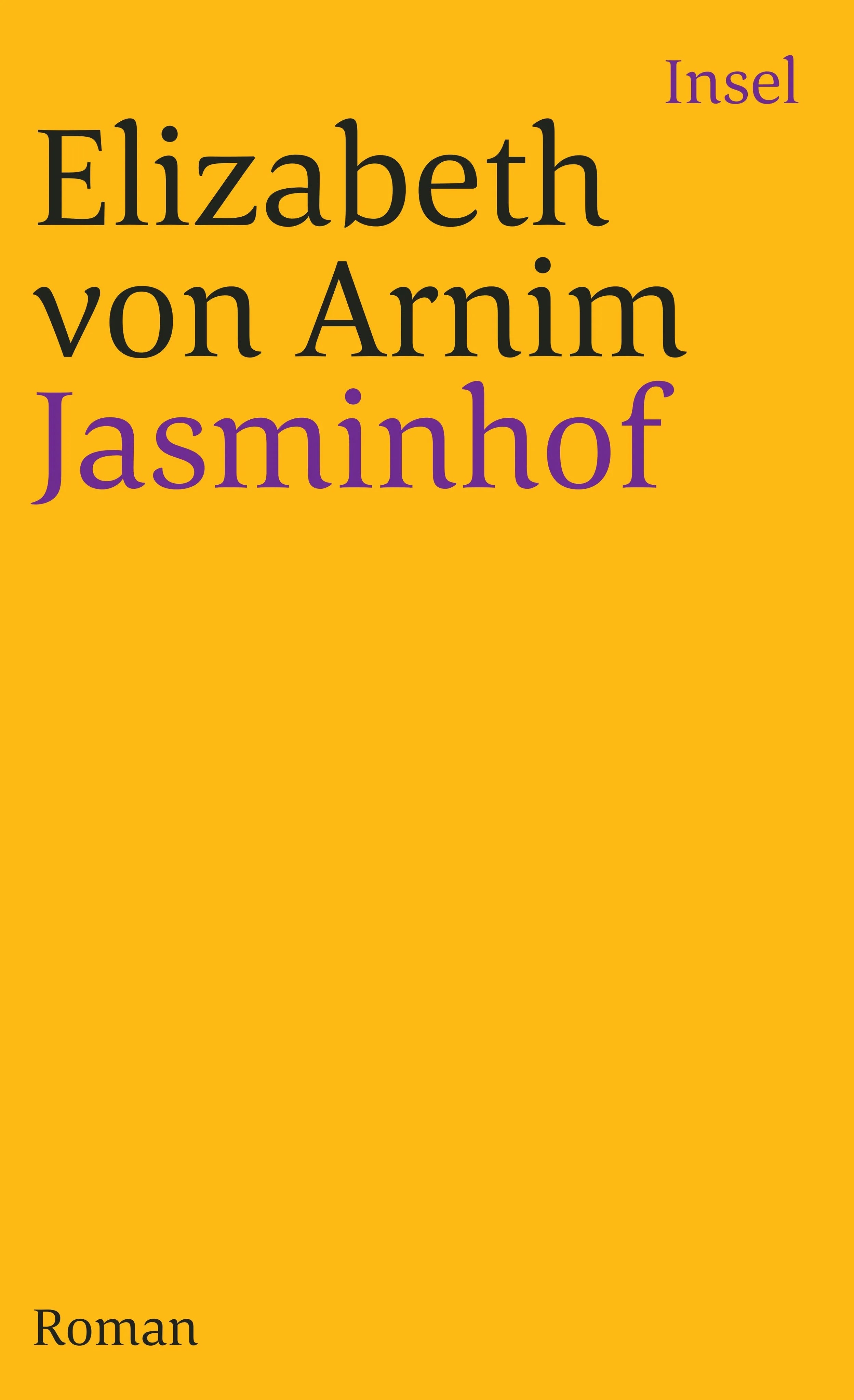 Buchcover von 'Jasminhof' - Taschenbuch von Elizabeth Arnim