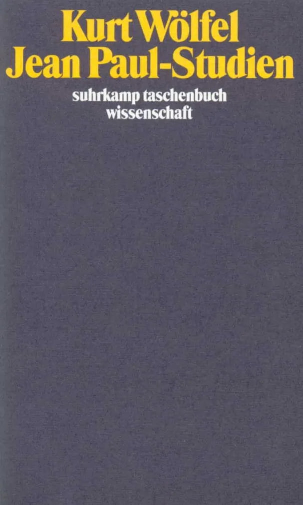 Buchcover von 'Jean-Paul-Studien' - Taschenbuch von Kurt Wölfel