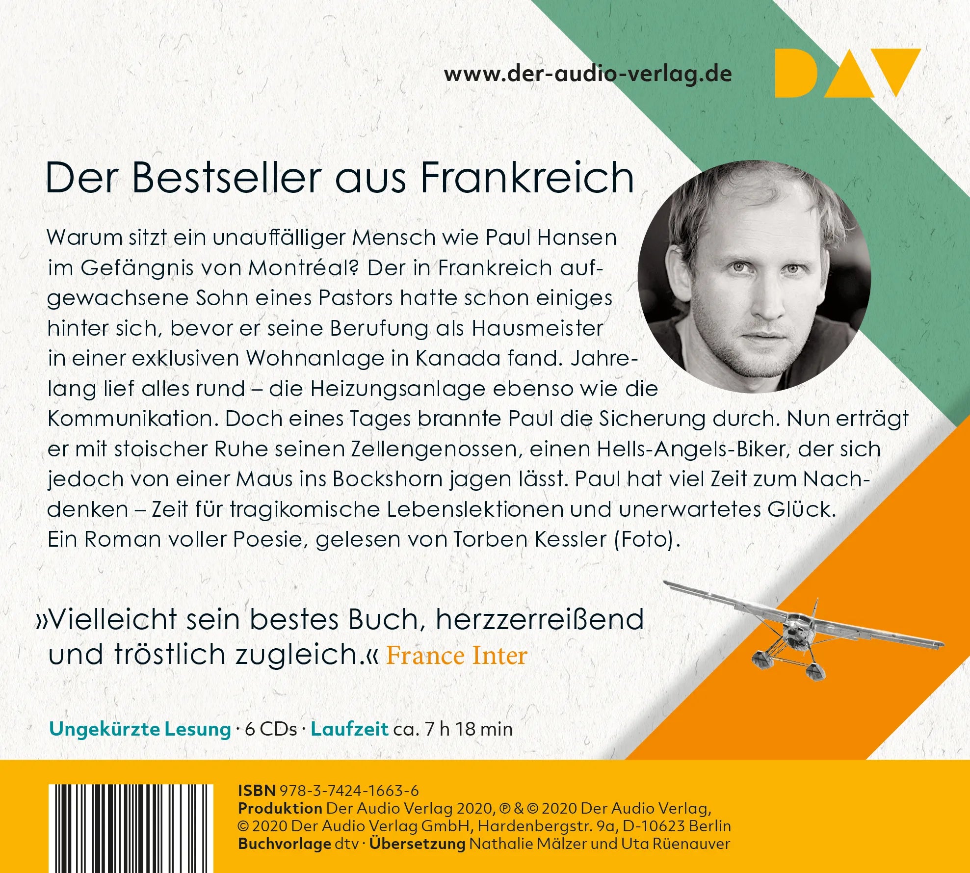 Buchrückseite von 'Jeder von uns bewohnt die Welt auf seine Weise' mit Klappentext - Hörbuch (CD)