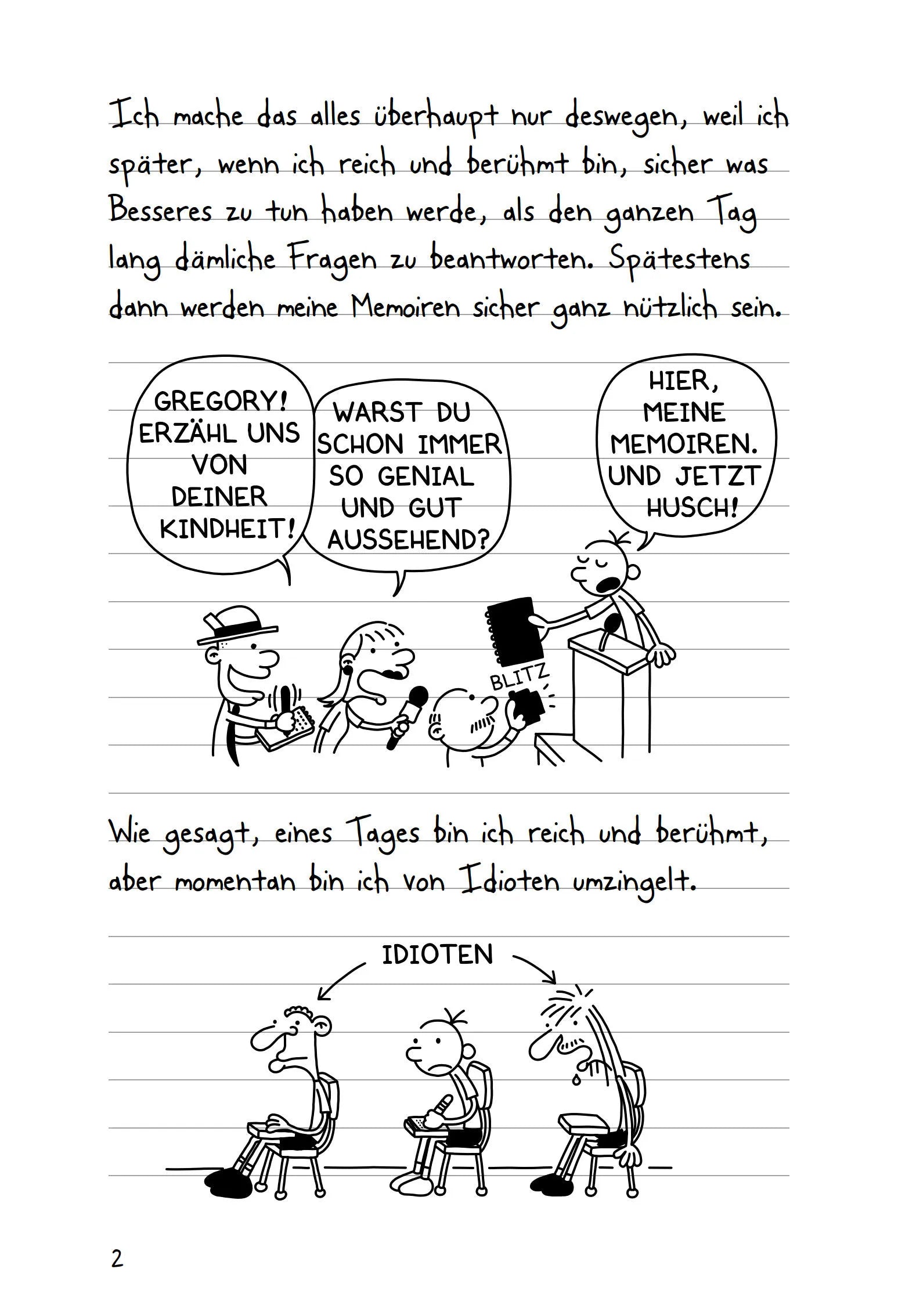Produktansicht: Gregs Tagebuch - Von Idioten umzingelt! (Taschenbuch)
