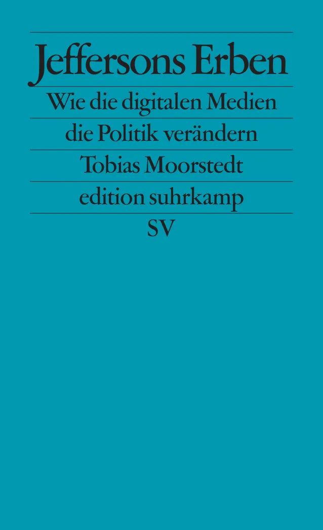 Buchcover von 'Jeffersons Erben' - Taschenbuch von Tobias Moorstedt
