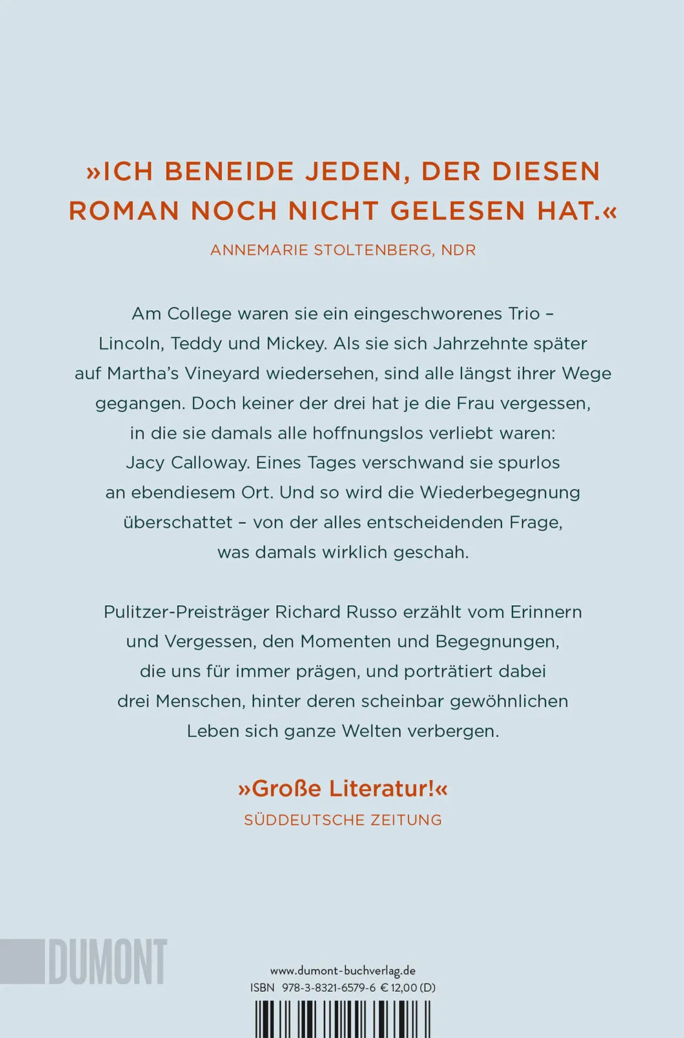 Buchrückseite von 'Jenseits der Erwartungen' mit Klappentext - Taschenbuch