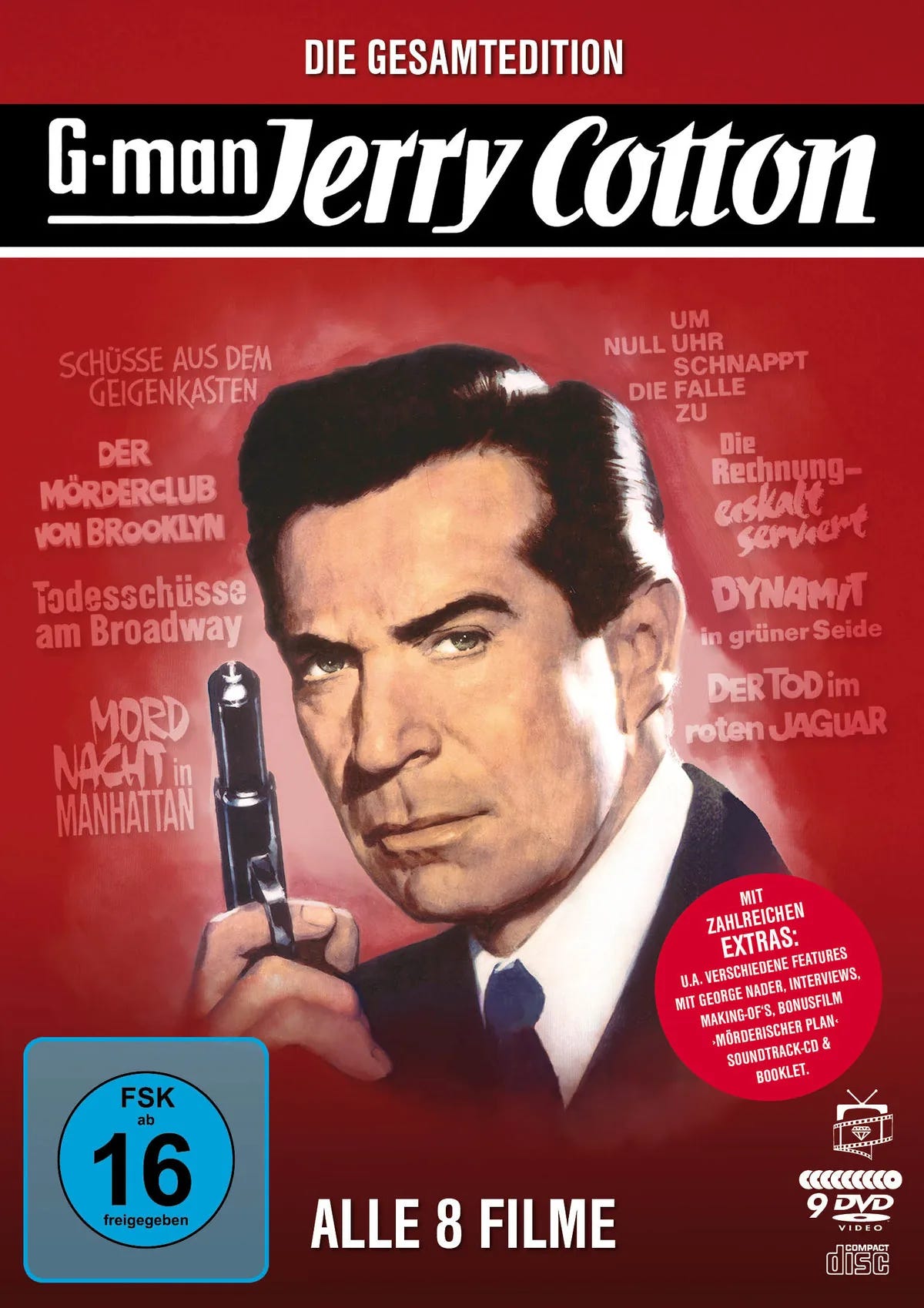 Jerry Cotton - Die Gesamtedition: Alle 8 Filme - DVD